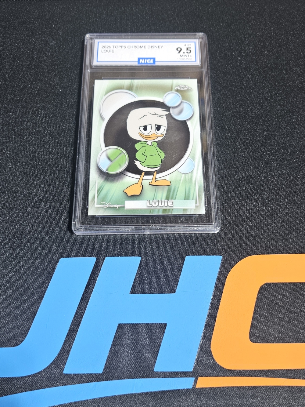 Disney Louie Topps Chrome Graded Collectible Card - Green